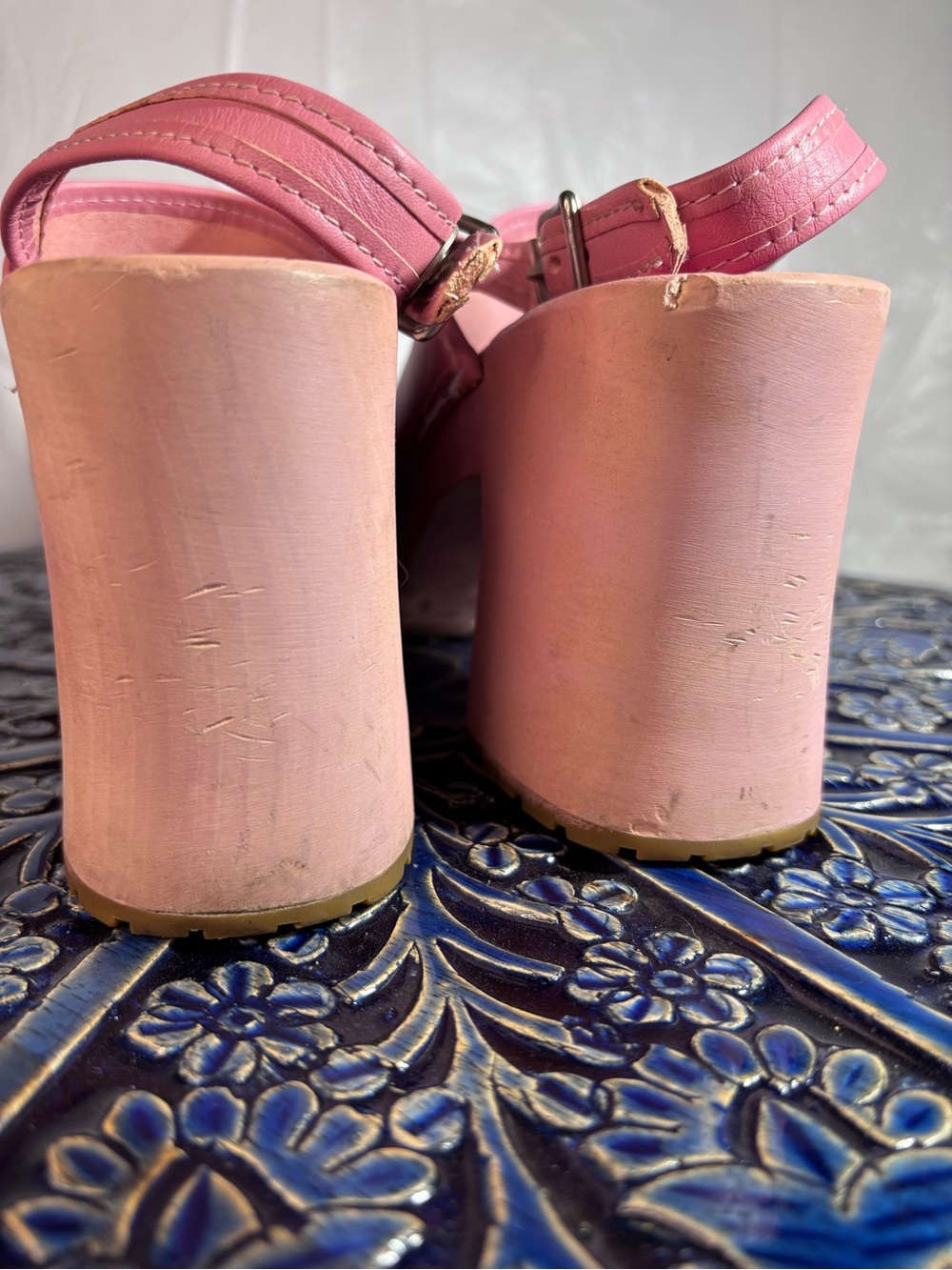 Swedish Hasbeens Women's Pink Platform Clog Size 38, 7.5 - Picture 7 of 11